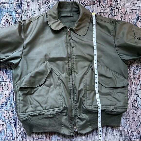 Vintage Scovill 1980’s Authentic US Army Issued Military Air Force Flight Jacket - Picture 9 of 12